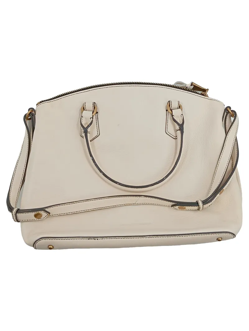 Aimee Kestenberg Damen Henkeltasche Leder Beige 39x29 cm 1