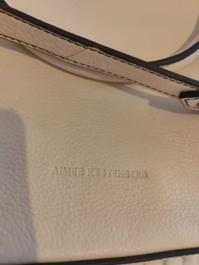 Aimee Kestenberg Damen Henkeltasche Leder Beige 39x29 cm