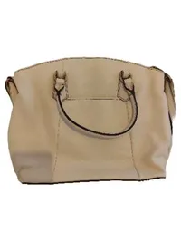 Aimee Kestenberg Damen Henkeltasche Leder Beige 39x29 cm 6