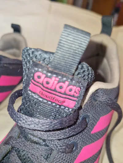 Adidas Lite Racer CLN Cloudfoam Damen Sneaker Gr. 38,5 Grau Pink
