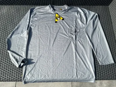 SMOG Herren Langarmshirt Polyester Grau Gr. XL Sportlich Freizeit