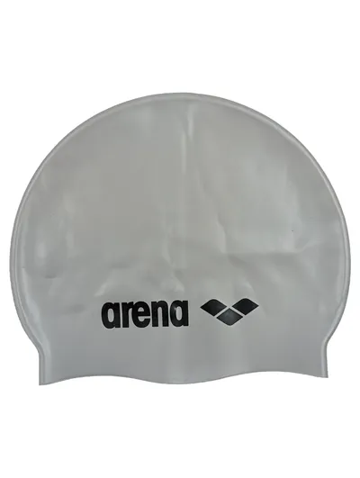 Arena Badekappe Silikon Schwimmkappe Grau Schwimmmütze Unisex