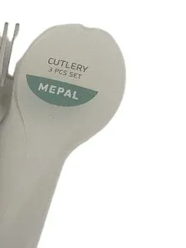 Mepal Besteckset 3-teilig Reisebesteck Messer Gabel Löffel mit Etui