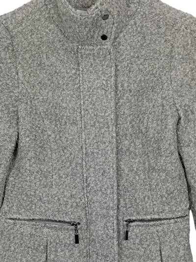 Vero Moda Leichter Mantel Damen Wolle Grau Meliert Gr. 34 XS