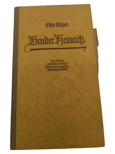 Bruder Heinrich Otto Gillen Antiquarisches Buch Wanderwege Konstanz Köln