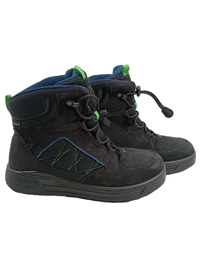 ECCO Kinder Schneestiefel Leder Gore-Tex Gr. 38 Schwarz Outdoor