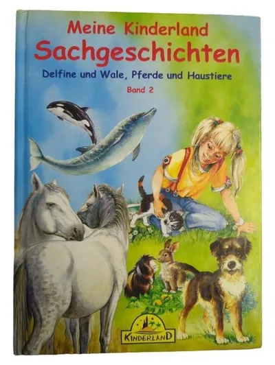 Kinderland Sachbuch Tiere Delfine Wale Pferde Haustiere Hardcover