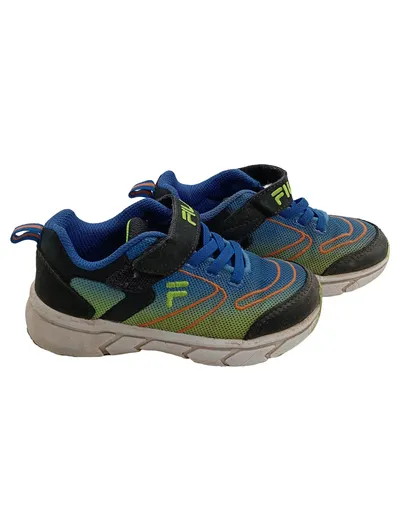 FILA Kinder Sneaker Low Klettverschluss Blau Gr. 26 Freizeit Sportlich