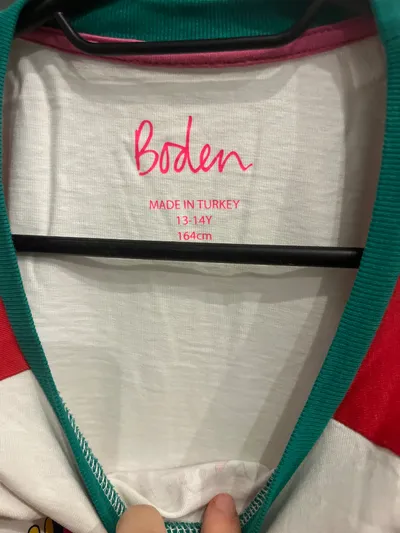 Boden Langarmshirt Weihnachten Gr. 164 Raglan Ärmel Baumwolle Mehrfarbig