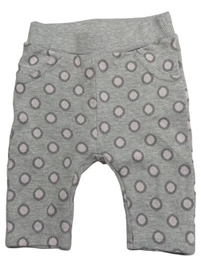 Dirkje Jogginghose Baby Mädchen Punkte Grau Baumwolle Gr. 56