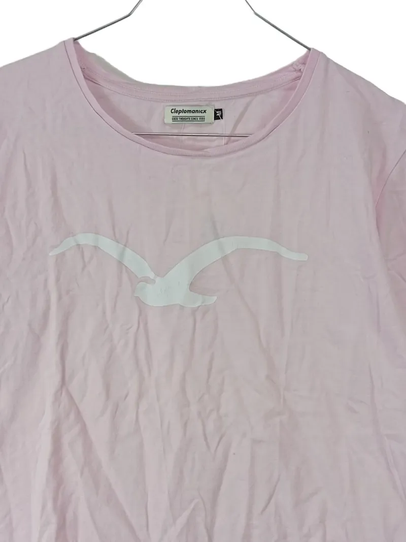 Cleptomanicx Damen T-Shirt Rosa Gr. M 38 Logo Print Baumwolle Freizeit 3