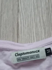 Cleptomanicx Damen T-Shirt Rosa Gr. M 38 Logo Print Baumwolle Freizeit 5