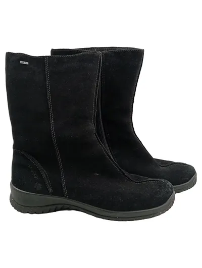 Legero Damen Stiefel Gore-Tex Wildleder Schwarz Gr. 40,5 Winterstiefel