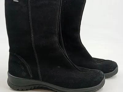 Legero Damen Stiefel Gore-Tex Wildleder Schwarz Gr. 40,5 Winterstiefel
