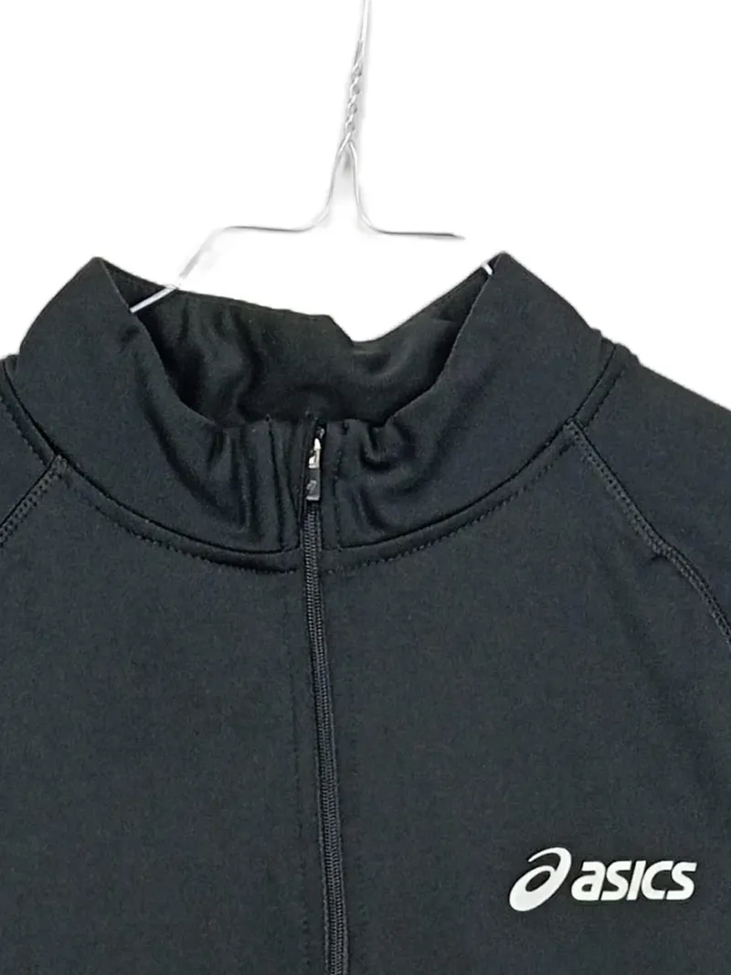 Asics Herren Sport Shirt Langarm Funktionsshirt Polyester Gr. M Schwarz 3