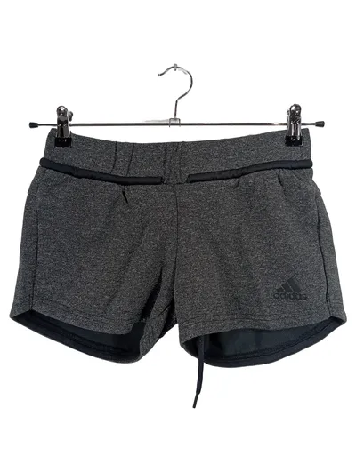 Adidas Damen Sport Shorts Grau Meliert Gr. 34-36/S Baumwolle