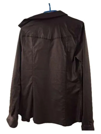 VERO MODA Damen Hemdbluse Gr. M schwarz Viskose Langarm Casual