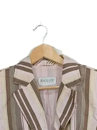 Basler Damen Blazer Leinen Gestreift Rosa Business Gr. 44 XXL 3