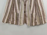 Basler Damen Blazer Leinen Gestreift Rosa Business Gr. 44 XXL 5