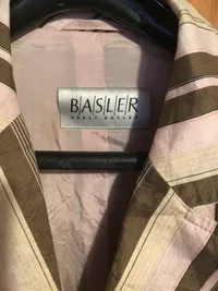 Basler Damen Blazer Leinen Gestreift Rosa Business Gr. 44 XXL 6