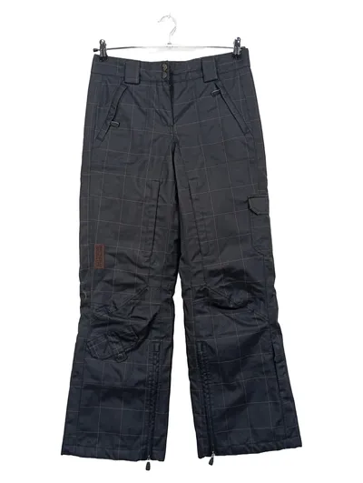 RECCO Skihose Herren Gr. 48/M Grau Kariert Snowboard Winterhose