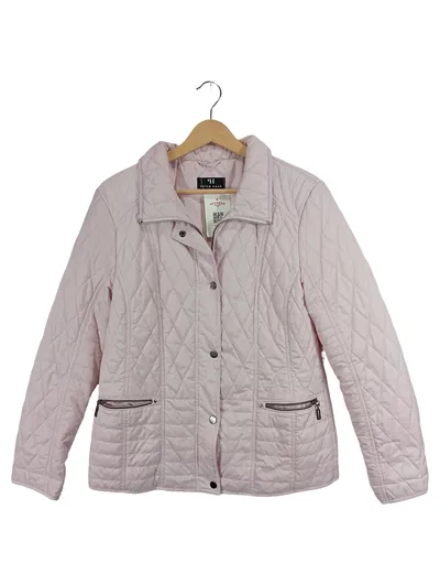PETER HAHN Steppjacke Damen Gr. 40 Rosa Klassisch Polyester Jacke