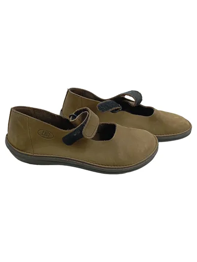 Loints of Holland Mary Jane Schnürschuhe Damen Leder Braun Gr. 39 Klett