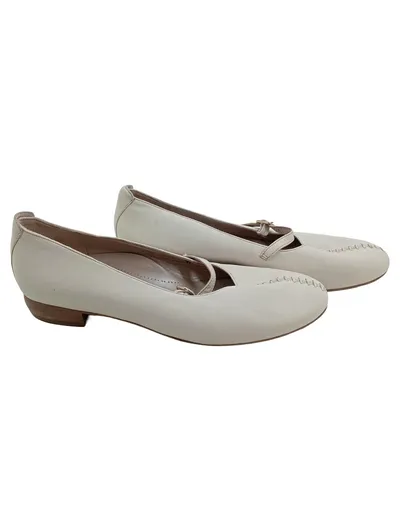 Hassia Mary Jane Ballerinas Damen Leder Beige Gr. 39 Klassisch