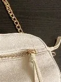 Bijou Brigitte Umhängetasche Weiß Goldene Kette Elegant Damen Crossbody 4