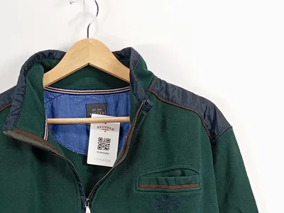 Kitaro Herren Pullover Troyer Baumwolle Gr. 56 XL Grün Freizeit