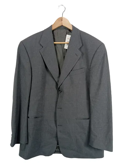 Carl Gross Sakko Herren Gr. 26 Grau Stretch Business Anzugjacke