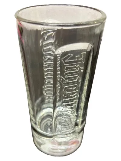 Jägermeister Schnapsglas Glas Transparent Hirsch Logo 12cm