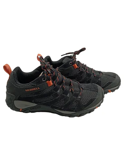 Merrell Alverstone Herren Wanderschuhe Outdoorschuhe Gr. 41,5 Schwarz Orange
