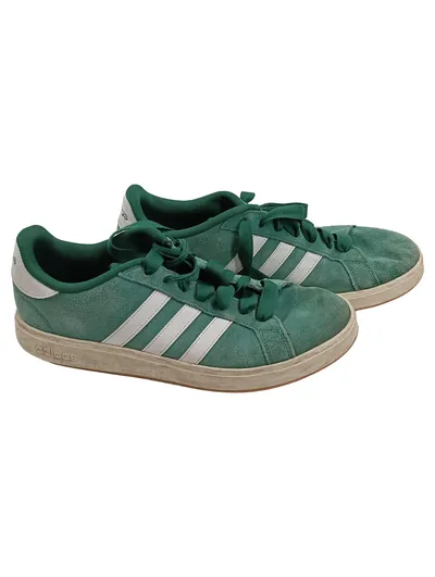 Adidas Campus Sneaker Herren Gr. 47 1/3 Grün Wildleder Retro Low