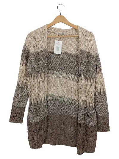 Daniel & Mayer Damen Strickjacke Cardigan Gr. S Beige Braun Made in Italy