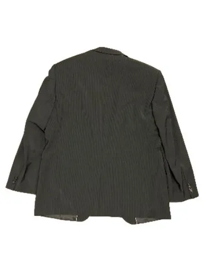 Carl Gross Sakko Herren Gr. 42 Grau Nadelstreifen Business Anzugjacke