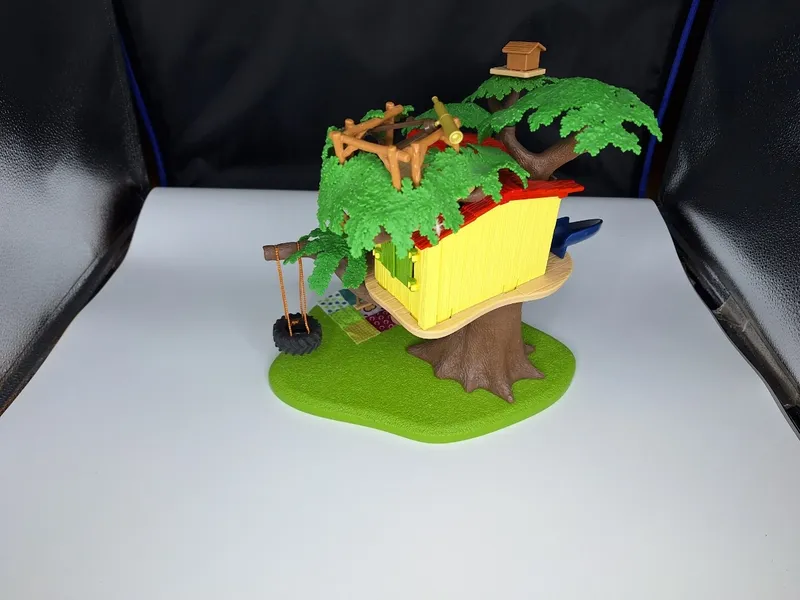 Schleich Abenteuer Baumhaus 42480 Spielset Kunststoff Rutsche Schaukel Komplett 7