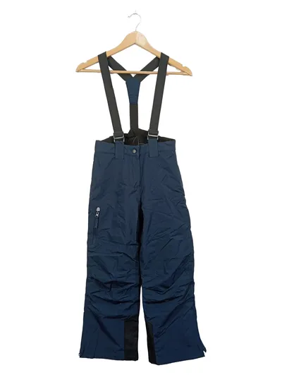 CRIVIT Kinder Skihose mit Latz Hosenträger Blau Gr. 134/140