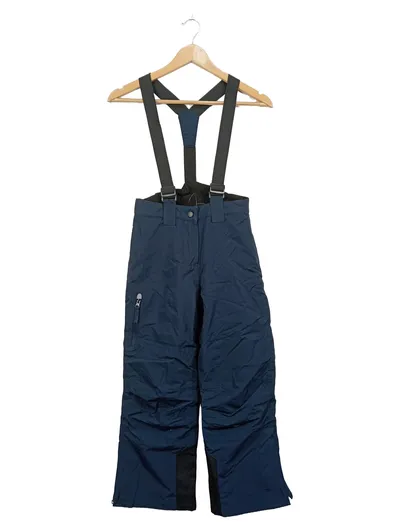 CRIVIT Kinder Skihose mit Latz Hosenträger Blau Gr. 134/140