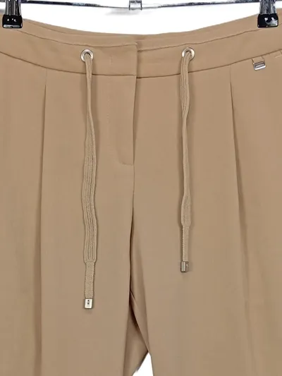 Marc Cain Stoffhose Beige N2 Elegant Business Damen Polyester Zugband