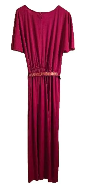 Höpfner Abendkleid Pink Pailletten Gr. 44 Maxikleid Elegant Festlich