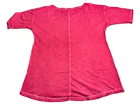 Comma Casual Identity Damen T-Shirt Gr. 40/L Pink Meliert Kurzarm 2
