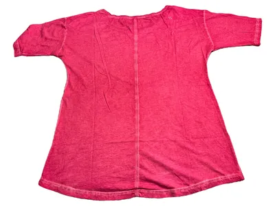 Comma Casual Identity Damen T-Shirt Gr. 40/L Pink Meliert Kurzarm