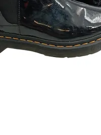 Dr. Martens Chelsea Boots Damen Gr. 40 Lackleder Schwarz Stiefelette 4