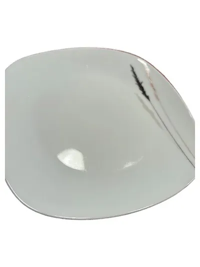 Casa Nova Teller Porzellan Gräser Muster Weiß 18cm Modern Servierplatte
