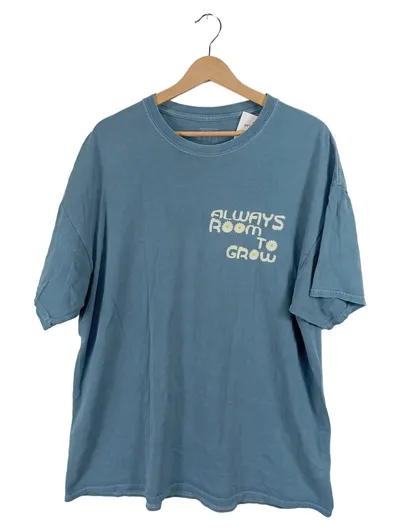 Urban Outfitters T-Shirt Always Room To Grow Herren Gr. L Blau Oversized