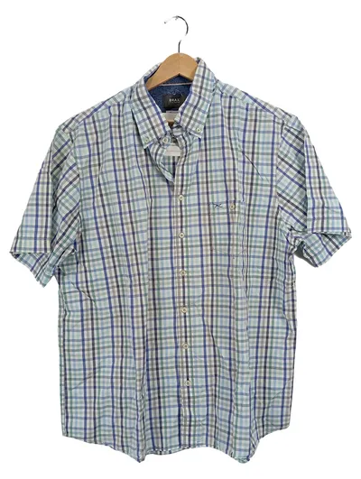 BRAX Herren Kurzarm Hemd Casual Fit kariert Gr. XL Baumwolle