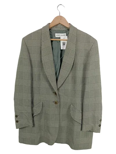 Joseph Janard Damen Sakko Gr. 46 Hahnentritt Tweed Blazer Grün