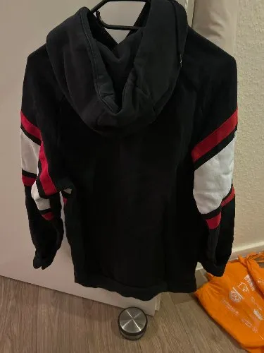 Jordan Air Kapuzenpullover Herren Gr. M Schwarz Rot Weiß Hoodie