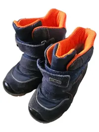 Elefanten TEX Kinder Schneestiefel Gr. 24 Blau Wasserdicht Klettverschluss 3
